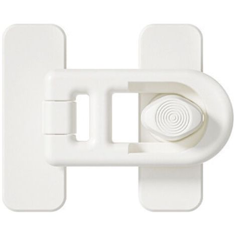 Loquets de porte de réfrigérateur en plastique, serrure de sécurité adhésive, serrures de congélateur sans clé pour armoires, tiroirs et réfrigérateur, loquets de porte de réfrigérateur (1/5)