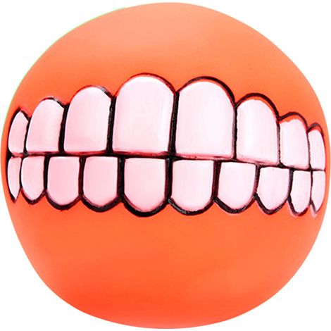 Jouet Chien Balle Caoutchouc TPR Dents Rigolote Rebondissante Distributeur Friandises Flottante Pour Lancer Jeu Chien (1/2)