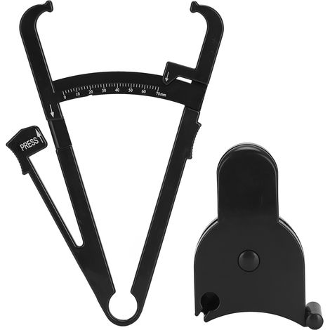 Pince à graisse noire 150 cm / 60 pouces pour mesurer le tour de taille et suivre la perte de poids (1/5)