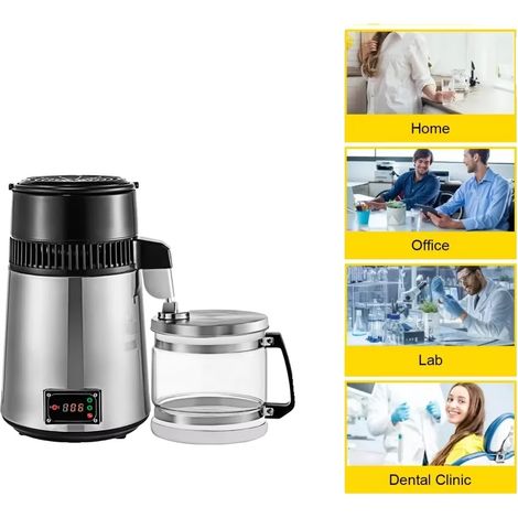 Distillateur d'eau, capacité de 4L, puissance de 750W (1/5)