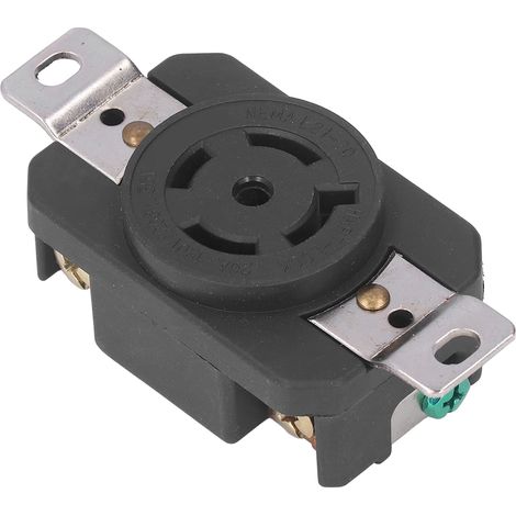 Douille industrielle encastrable verrouillable 5 pôles 20A 120/208V NEMA L21-20 pour usage professionnel (1/5)