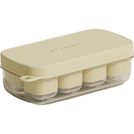 Machine à glaçons en silicone avec couvercle, de qualité alimentaire, à pression pour démouler, sûre, propre et hygiénique pour une utilisation domestique et les réfrigérateurs. (1/5)