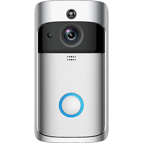 Ring Video-Türklingel (2. Generation)  Kabellose Sicherheitskamera mit 1080p-HD-Video, Akkubetrieb, WLAN, einfache Installation  30 Tage kostenlos die Tr-Aiwit V5 Silver App testen