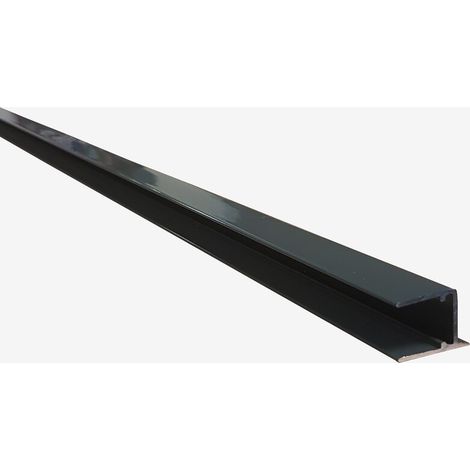 Perfil de cierre para placa de policarbonato alveolar 16 mm, lacado blanco o gris, L 98 cm - Gris antracita RAL 7016