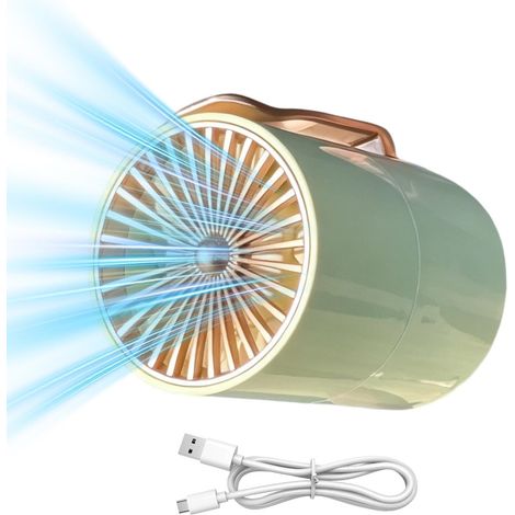 Ventilateur à pince , 3 vitesses de ventilation , rechargeable , pour femmes , étudiants , voyageurs (1/5)