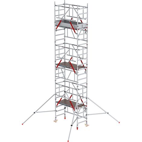 Altrex MiTower PLUS Fahrgerüst Safe-Quick®2 Geländer 1-Person-Aufbau Aluminium mit breiter Fiber-Deck Plattform 0,75x1,72m 4,20m AH (1/5)