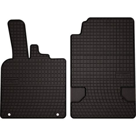 Alfombrillas de goma para coche: Smart ForTwo II hatchback (2007-2014) - negras, ajustadas