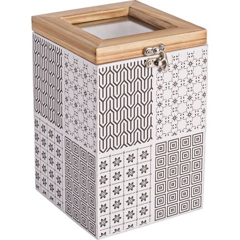 Scatola pattern quadrato, prodotto realizzato in legno
