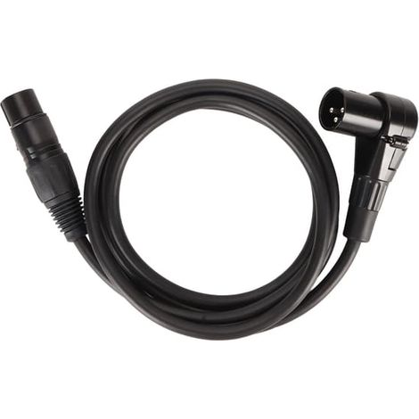 Câble microphone XLR coudé mâle-femelle 3 broches, conducteur OFC plaqué argent, câble XLR symétrique, 1,5 m (1/5)