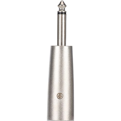 Adaptateur XLR Mâle vers Jack 6.35mm Mono - Lot de 5 pour Microphone et Enregistrement Audio