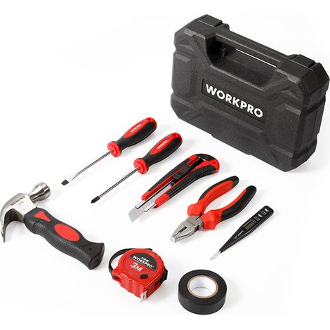 Set di attrezzi Workpro 8 pezzi con custodia e metro