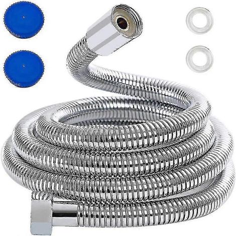 Flexible de douche en acier inoxydable de 3 m, raccord G1/2, résistant à la haute pression, universel, pour douchette et installation dans la salle de bain.-AquaForge (1/5)