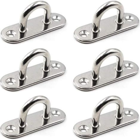 Gancho de techo/pared, anclaje de acero inoxidable 304 de alta resistencia, ideal para columpios de yoga, hamacas, aparejos marinos, herrajes para cubiertas de barcos y correas de entrenamiento en sus (1/5)