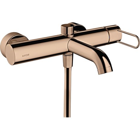 Mitigeur monocommande pour baignoire AXOR UNO AP, levier à poignée, or rouge poli (1/2)