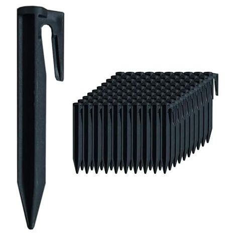 Piquets de Fixation pour câbles périphériques Tondeuse Robot, Set de 100 Sardines de Fixation, Accessoires pour Tondeuses à Gazon Robot, Compatible avec Husqvarna Gardena Worx Bosch (1/5)