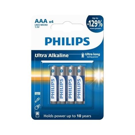 Philips aAA/LR03 Ultra Alkaline Batterien 4 Stück