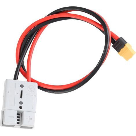 Câble Adaptateur XT60, Connecteur Anderson 50A vers Prise XT60 Femelle, Câble d’Extension 12AWG 50cm, Câble XT60 pour Générateur Solaire, Panneaux Solaires, Camping-Car, Drone, Modélisme, Batterie (1/5)