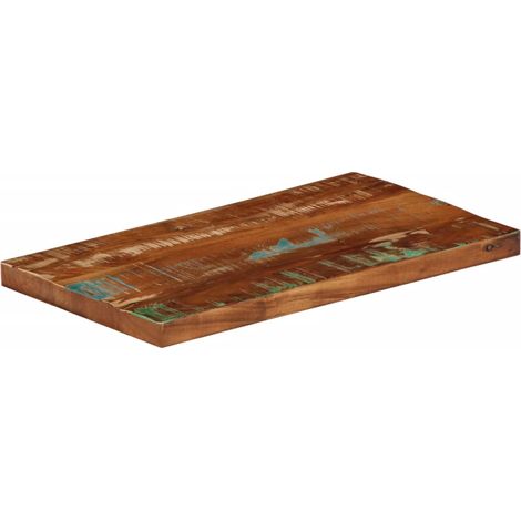 Dessus de table Dessus de bureau Plateau de table 50x20x3,8 cm rectangulaire bois massif récupéré