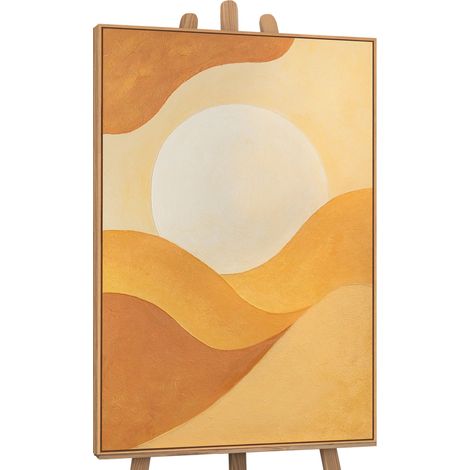 Gemälde Umarmung der Morgendämmerung Rahmen Eichefarben 120x80 cm (1/5)