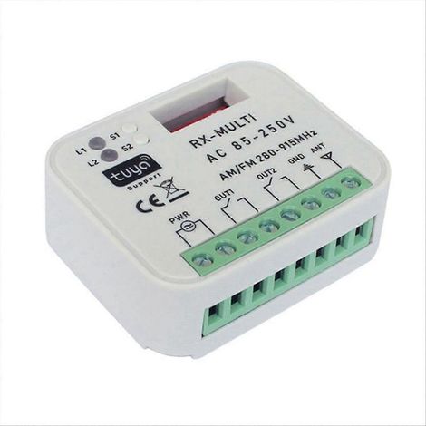 Intelligenter WLAN-Multifrequenz-Universalempfänger, Fernbedienungsrelais, Tuya-Garagentoröffner, Hausautomation T (1/5)