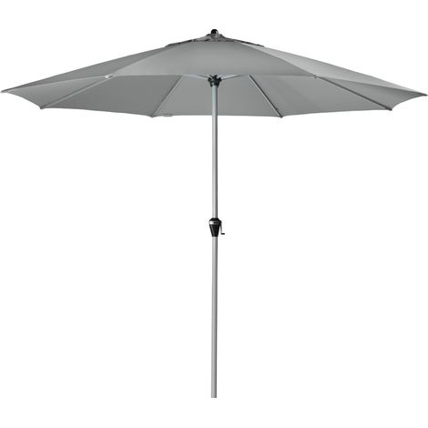 Doppler Sonnenschirm / Kurbelschirm "Active Kurbel 380", Ø 380 cm, hellgrau, Bezug aus 100% Polyester, Gestell aus Aluminium, 11,9 kg (1/5)