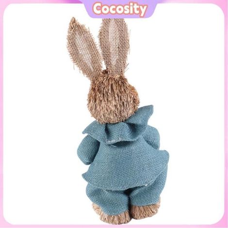 Cocosity ornement de lapin de Pâques Adorable Lapin de Simulation de Pâques, Parfait pour la Décoration Printanière, deco fete (1/5)