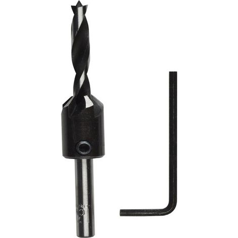 Foret 4 mm - outil pour fraisage des têtes de vis (1/2)