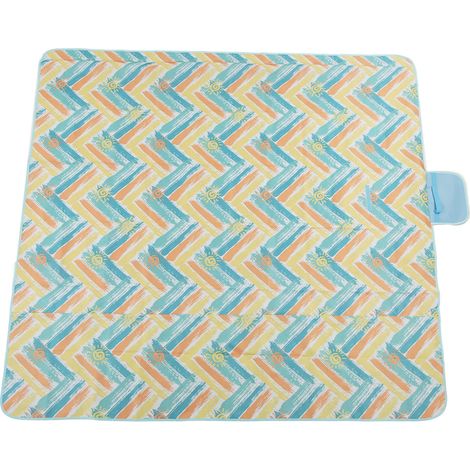 Couverture de pique-nique rectangulaire élargie en tissu Oxford, imperméable et pliable, idéale pour le camping et les vacances au soleil. Parfaite pour le camping et les vacances ensoleillées. (1/5)
