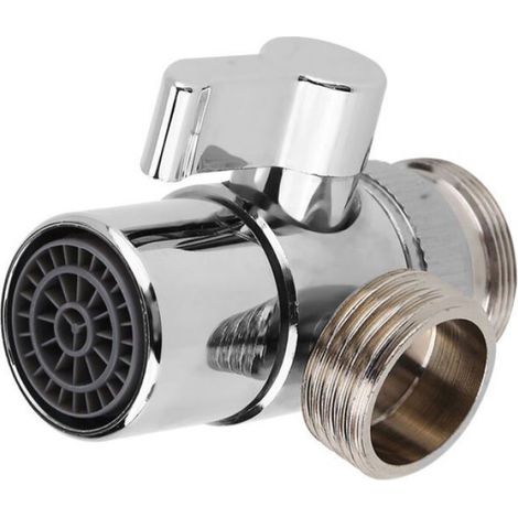 Adaptateur Robinet M24 - Vanne Inverseuse Laiton - Pour Évier Cuisine Lavabo Salle De Bain - 1 Pièce (1/5)