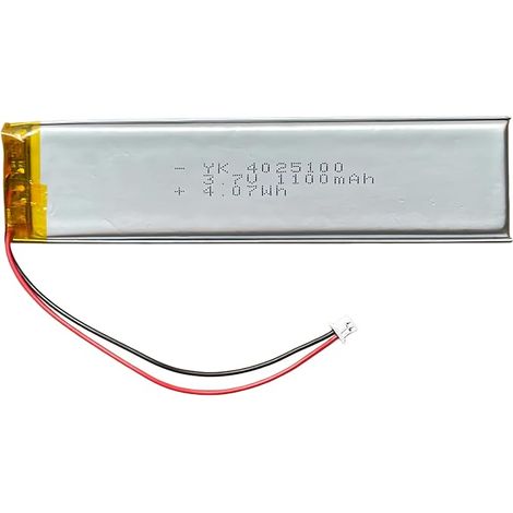 Batterie LiPo rechargeable 1pc 4025100 3.7V 1000mAh avec connecteur JST 1,25mm, batterie en polymère de lithium pour Arduino, ESP32, GPS, haut-parleurs Bluetooth, LED et petites électroniques (1/5)