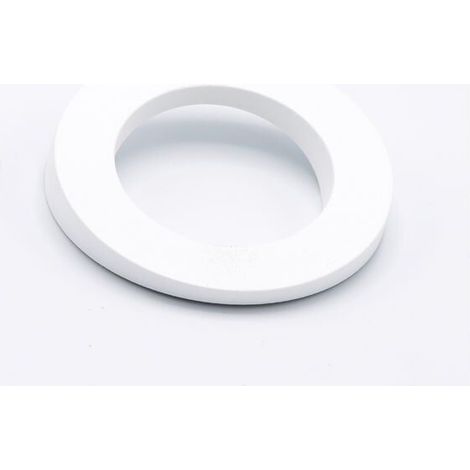 Maniglia tonda sporgente laccata bianca 80x14mm - 318 Orbita (1/2)