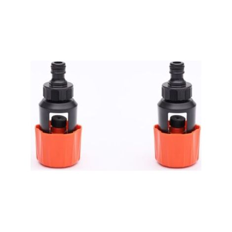 Pair Lntyq Raccord de tuyau d'arrosage - 2 pièces - Raccord de tuyau d'arrosage pour robinet - Adaptateur universel pour robinet de cuisine/salle de bain vers tuyau d'arrosage - Voleur d'eau universel (1/5)