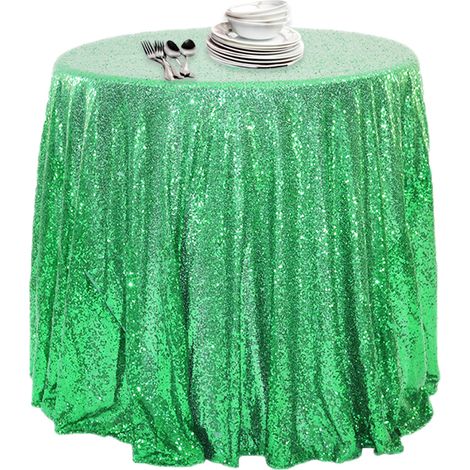 Nappe À Sequins - 120 cm x 180 cm - Pour Fête Mariage Anniversaire Halloween - 1 Pièce