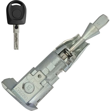 Suitable for Volkswagen Touareg front left door lock cylinder, 1 key, car door lock cylinder, car parts (1/4)