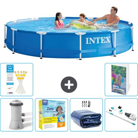Frame Pool Rund - 366x76 cm - 7-teilig S196