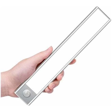 Bandeau lumineux LED magnétique pour cuisine - Aluminium argenté - LED intégrée 5500K (1/4)
