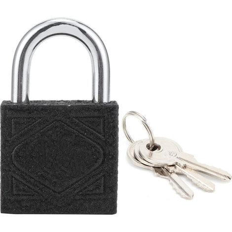 Cadenas à Coeur en Laiton et Corps en Fer Noir Épaissi pour Porte - Sécurité Maison Dortoir Portable 50mm (1/5)
