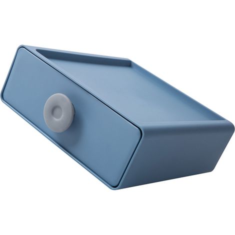 Boîte de rangement avec tiroirs multifonction plastique bleu grand capacité 500g pour bureau maison étudiants (1/5)