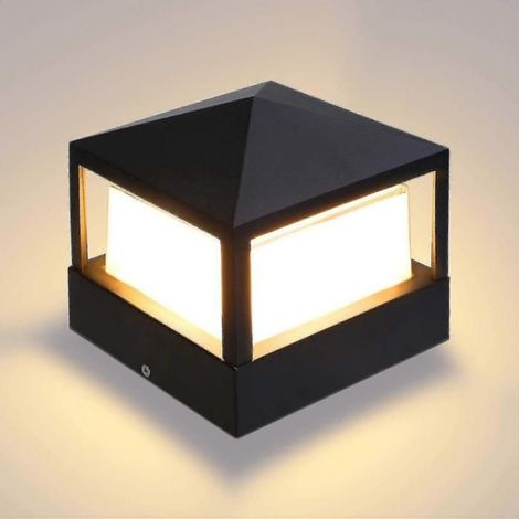 Colonne lumineuse extérieure, étanche IP65, en aluminium, pour éclairage paysager de jardin. (1/3)