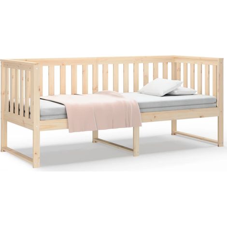 Maison Exclusive - Sofá cama sin colchón madera maciza de pino 80