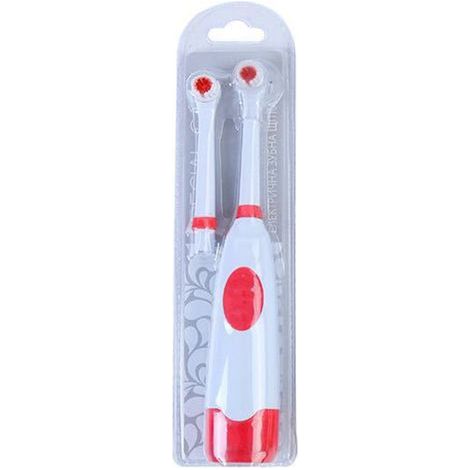 Vibrating electric toothbrush, brush heads, battery operated, automatic, non-rechargeable, waterproof, oral hygiene brush for children and adults - AquaForge