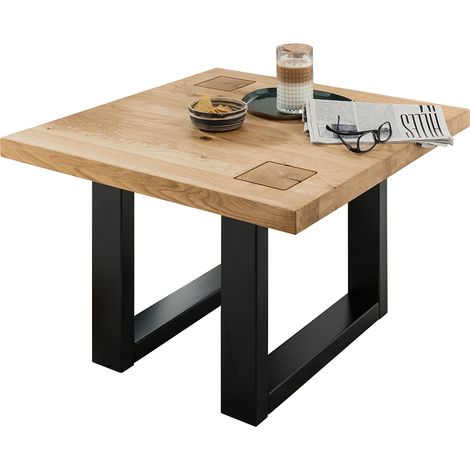 Couchtisch 70x70 cm Eiche massiv geölt WINCHESTER-69 (1/4)