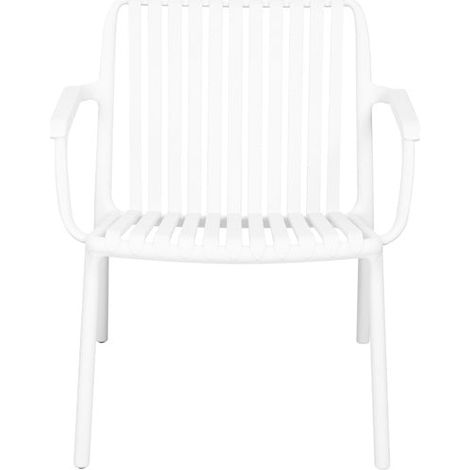 Moia Greenwood Poltrona Valencia Bianca Polipropilene 67×73 cm