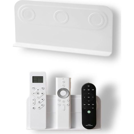 Support Magnétique pour Télécommande, Support Telecommande Mural No Drilling Organiseur Auto-Adhésif pour Télécommandes de TV, Climatiseur et Appareils Intelligents Petits, Légers et à Dos Plat (1/5)