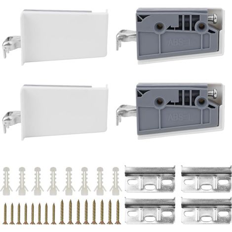 4 X kit fixation meuble haut cuisine- Charge maximale: 150 kg , Support d'armoire Suspendus pour Meubles, Fixation Murale de Meubles de Cuisine Suspension d'armoire - Charge maximale : 150 kg - Suppo (1/5)
