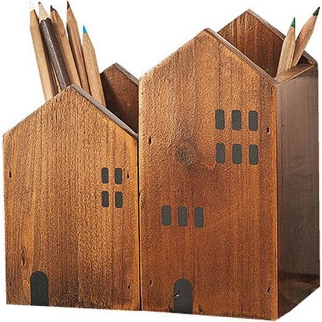 Portapenne e portamatite, porta pennelli per il trucco per accessori da scrivania, organizer per la casa, la scuola e l'ufficio. (1/2)