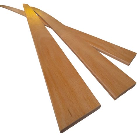 Lot 3 grandes lattes pour lit, bz & convertible  1600x53x9 mm  Bois hêtre durable - 7 plis  Remplacement - Rechange - Renfort pour sommier / bz / clic clac / canapé (1/5)