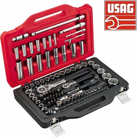 Usag 601 1/4-1/2 JS100 cassetta serie chiavi a cricchetto a bussola e torx (1/5)