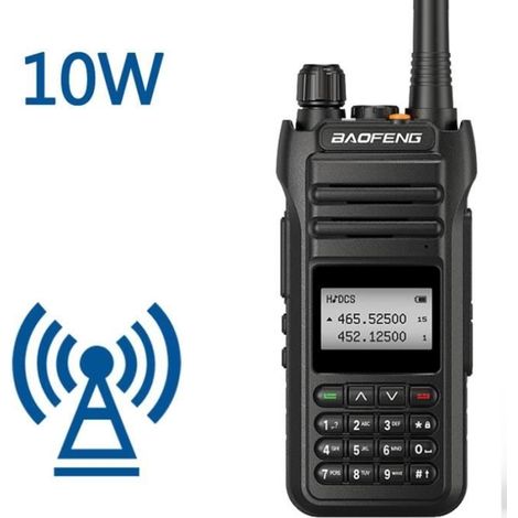 Baofeng H5 Hochleistungs-Funkgerät mit 10 W Sendeleistung, großer Reichweite, 16 Kanälen (136–174/400–520 MHz) und Dualband-/Leistungsröhre (1/4)