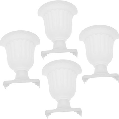 SHERCHPRY Lot de 4 vases muraux vintage, style demi urne, colonne romaine, pot fleurs traditionnel (1/5)